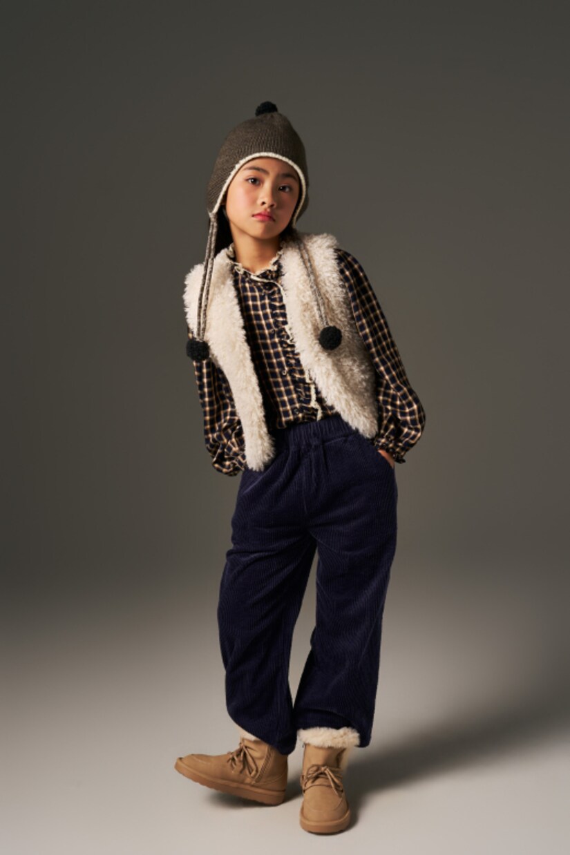 Ginevra checked ruffled shirt | C'era Una Volta