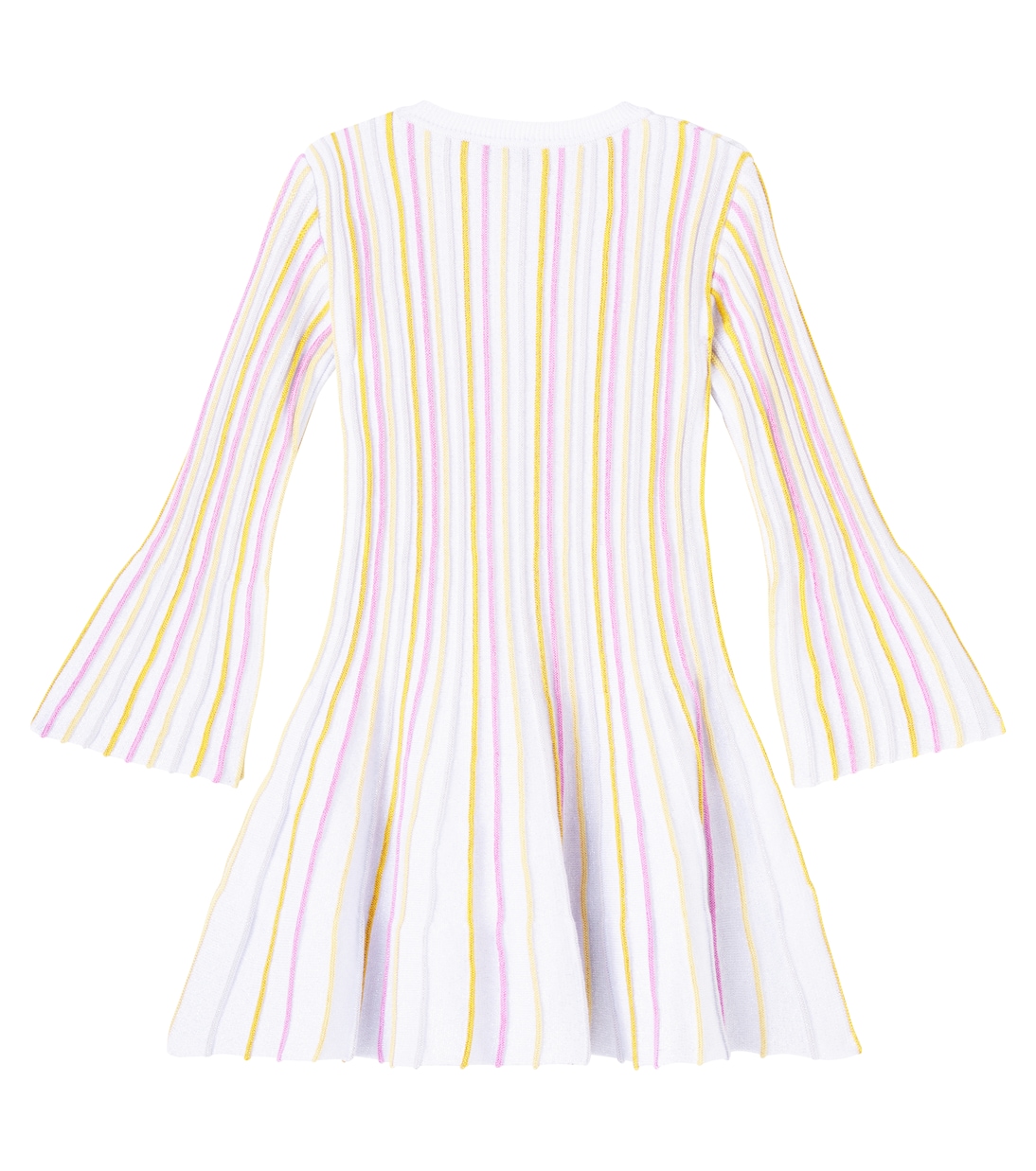 Vestido en mezcla de algodón a rayas | Stella McCartney Kids
