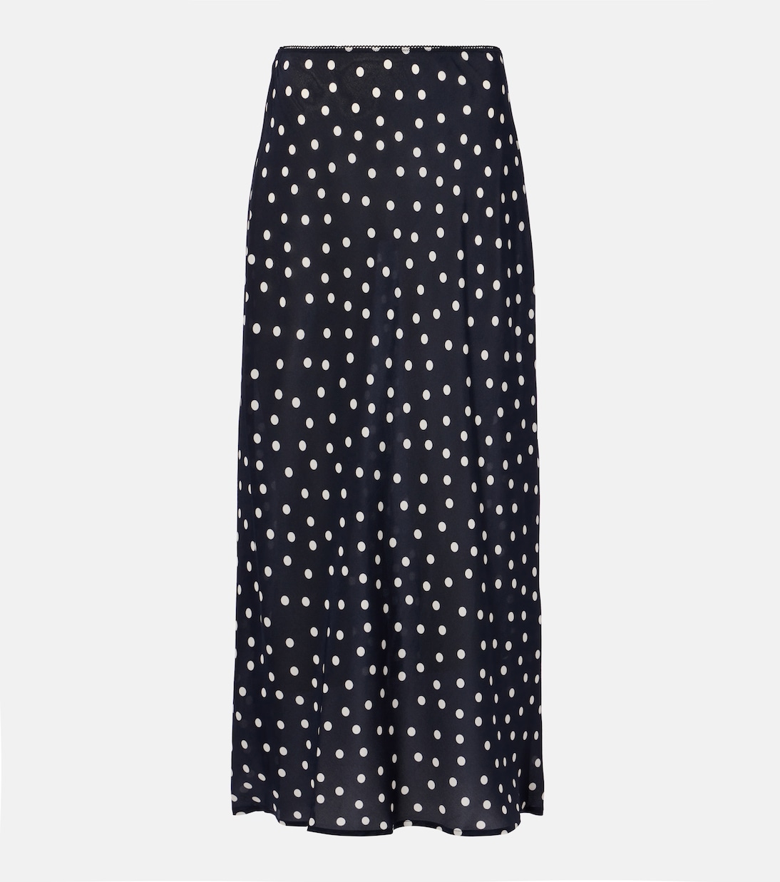 Ardith polka-dot silk midi skirt | Rixo