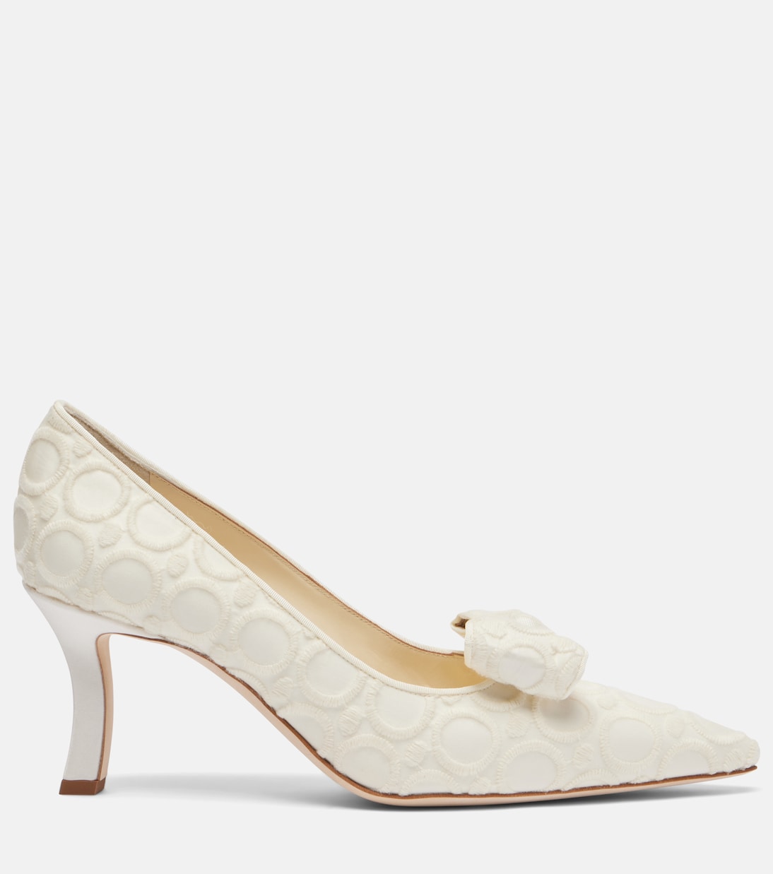 Bestickte Pumps Epirotes 70 aus Satin | Manolo Blahnik