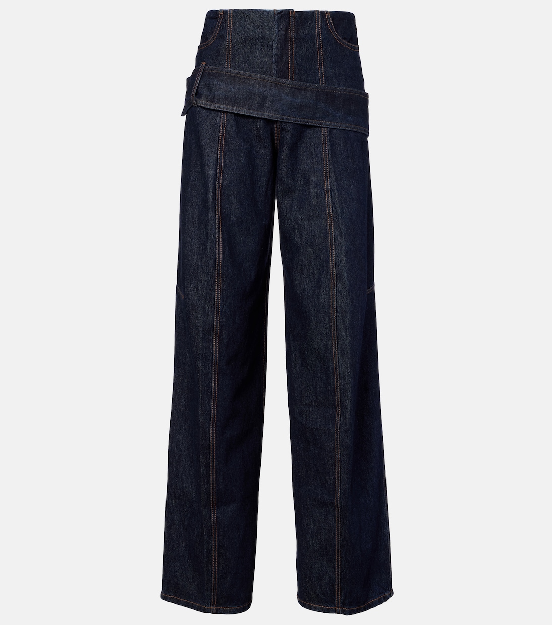 Low-Rise Wide-Leg Jeans Runway | Sportmax