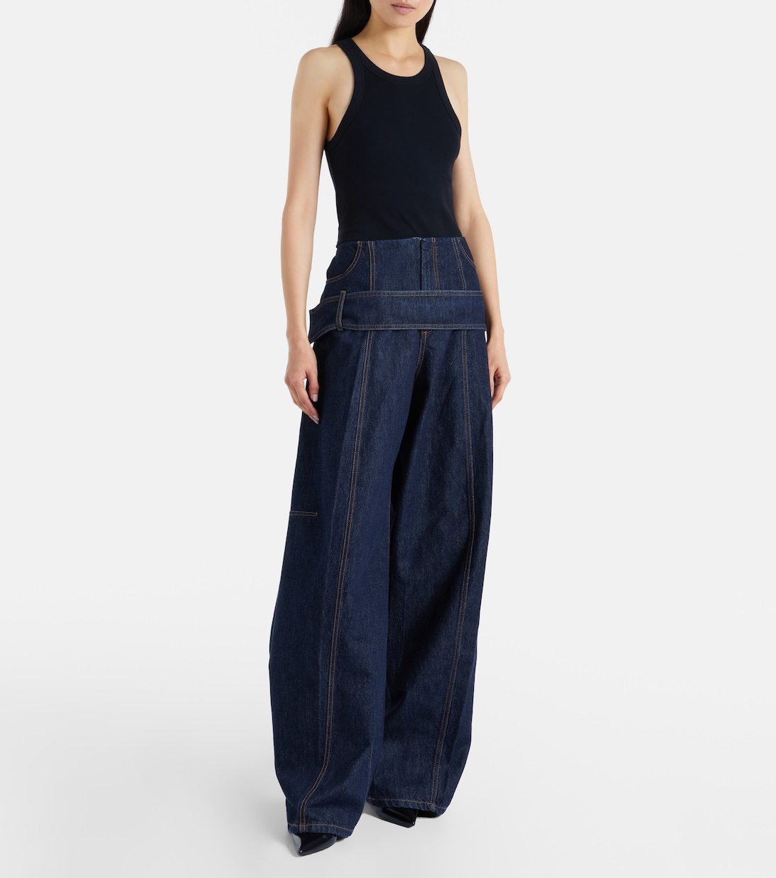 Low-Rise Wide-Leg Jeans Runway | Sportmax