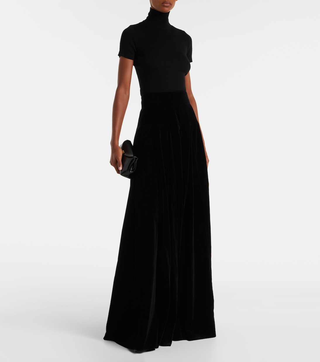 Falda larga de terciopelo de algodón | Max Mara