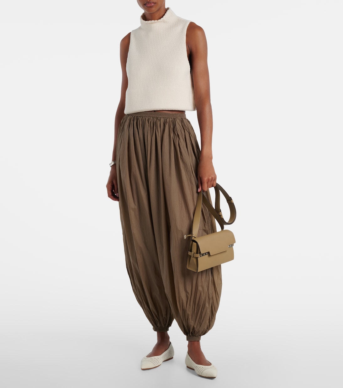 Schultertasche Tempête City Small aus Leder | Delvaux