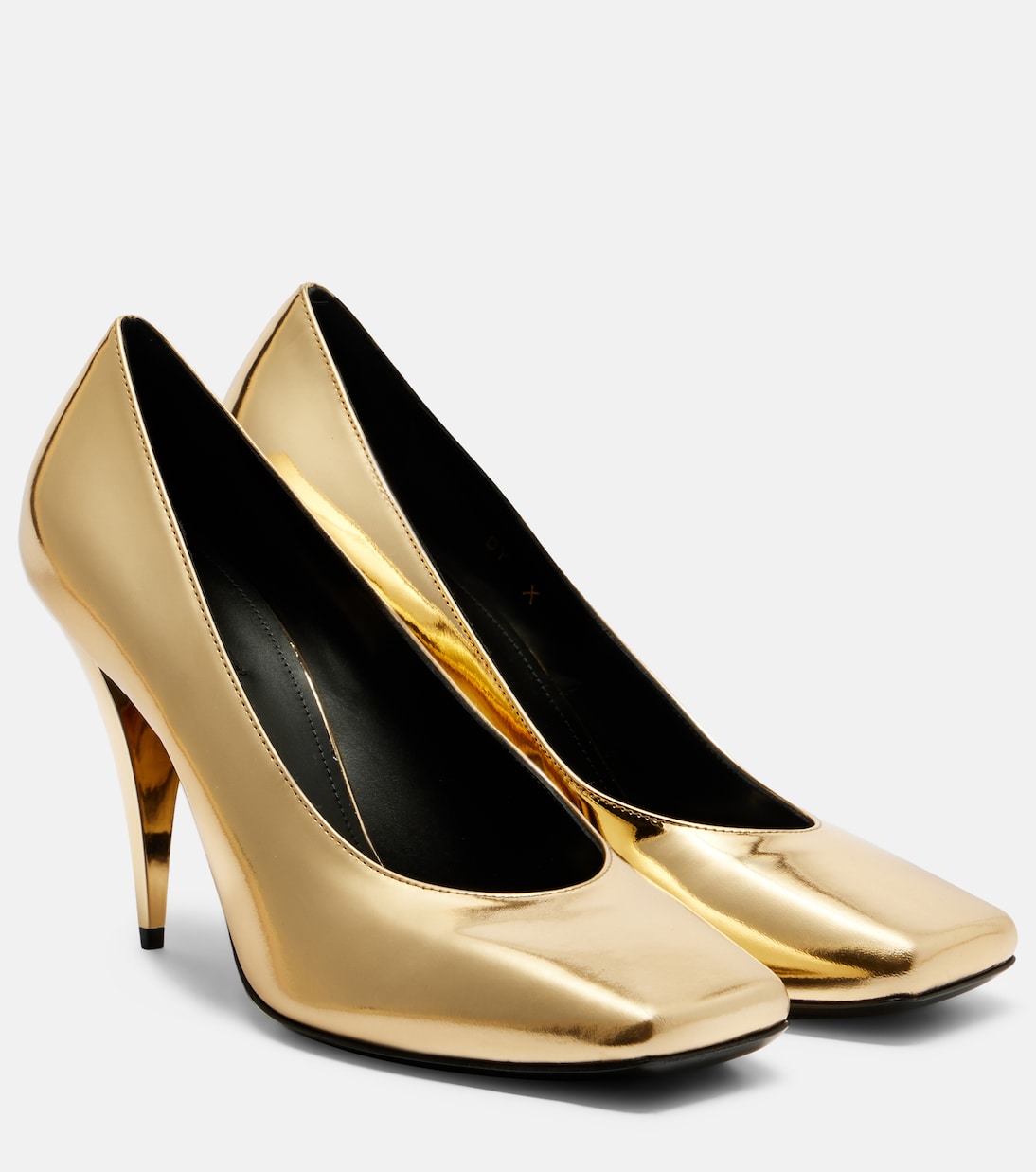 Pumps Sliced Square 95 aus Metallic-Lackleder | Givenchy