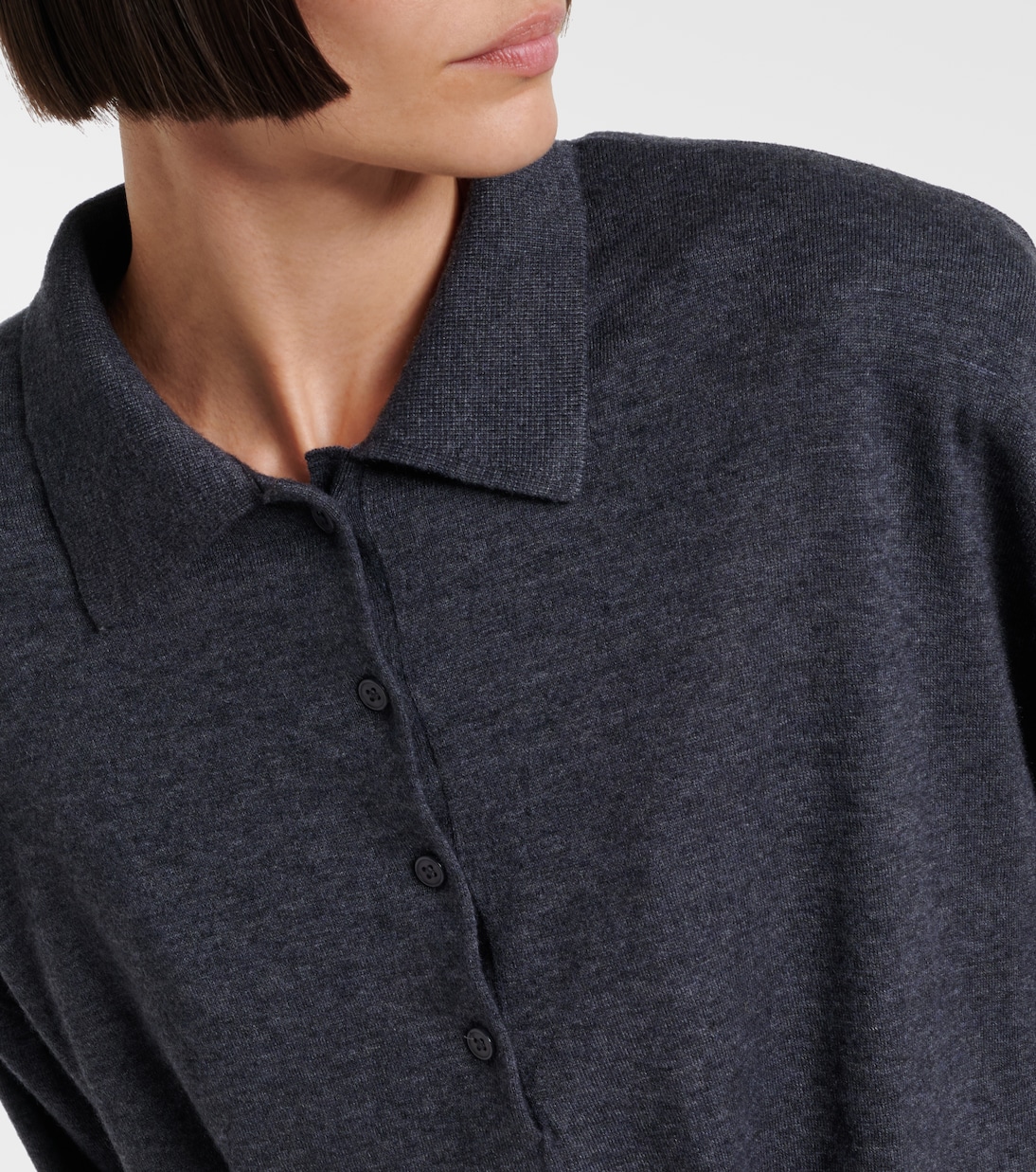Croydon wool-blend polo sweater | The Frankie Shop