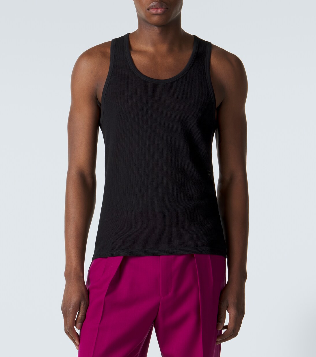 Semi-sheer cotton tank top | Tom Ford