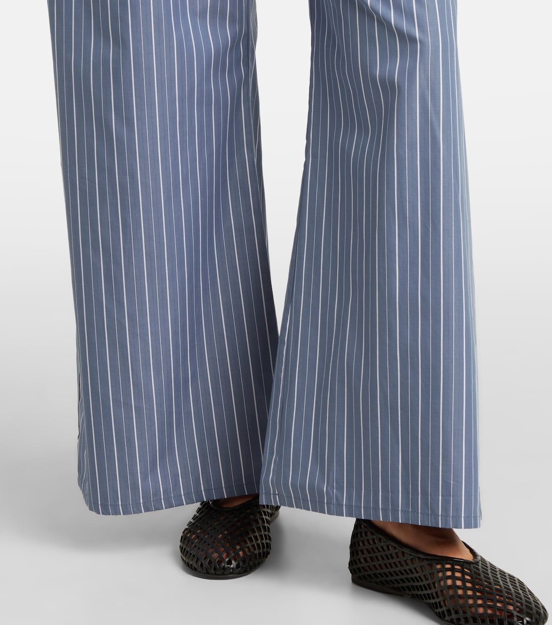 Yoshi cotton-blend twill wide-leg pants | Leset