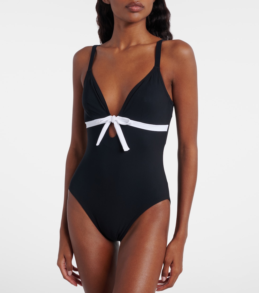Lenora bow-detail swimsuit | Karla Colletto