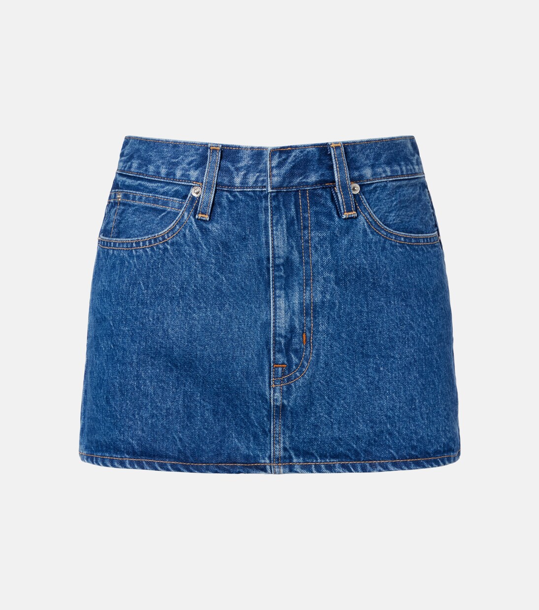 Micro denim miniskirt | Slvrlake