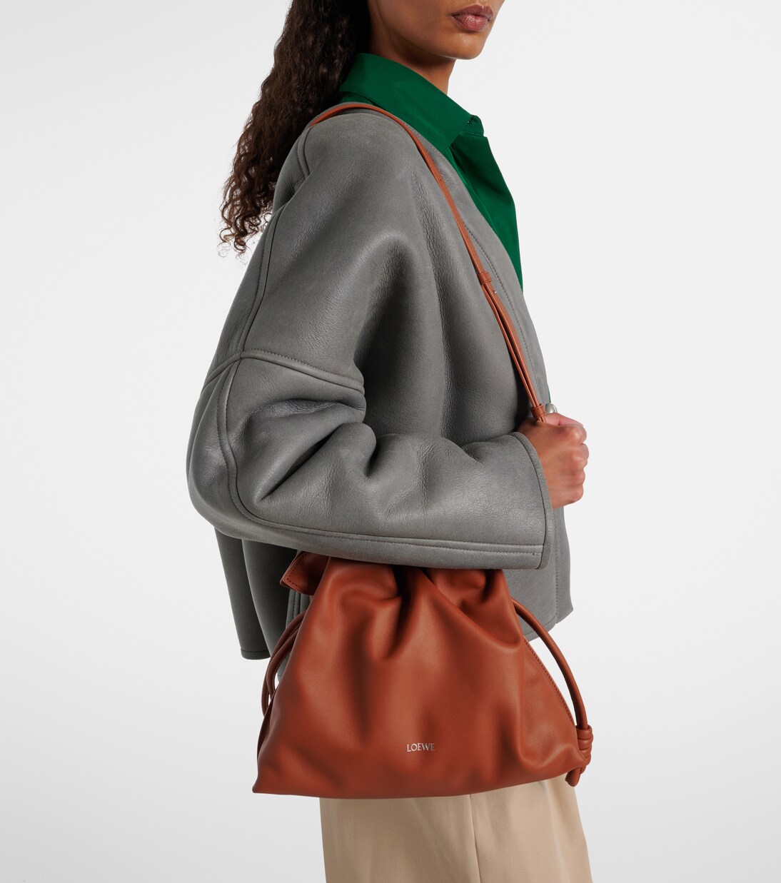 Clutch Flamenco Medium aus Leder | Loewe