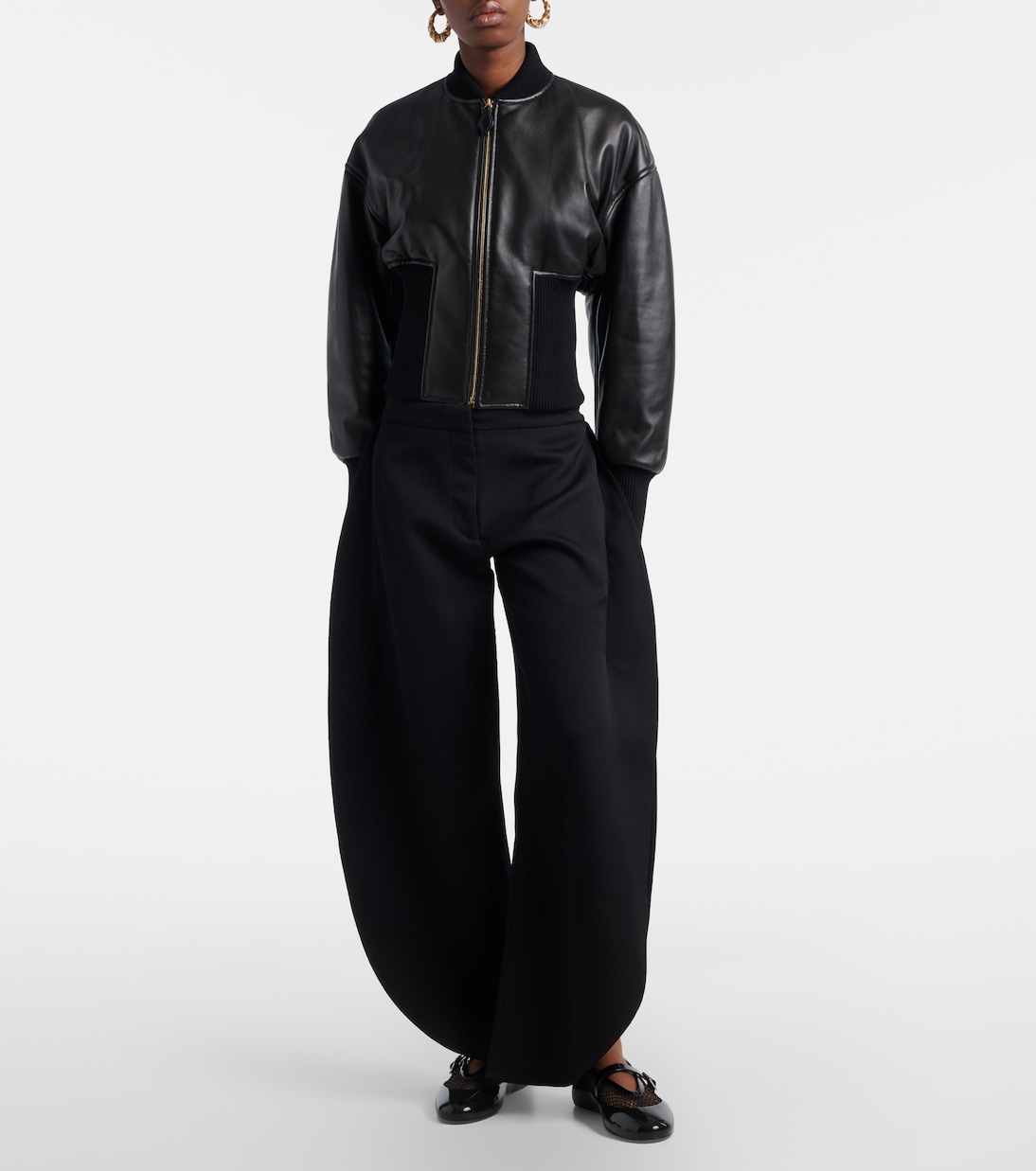 Leather bomber jacket | Alaïa