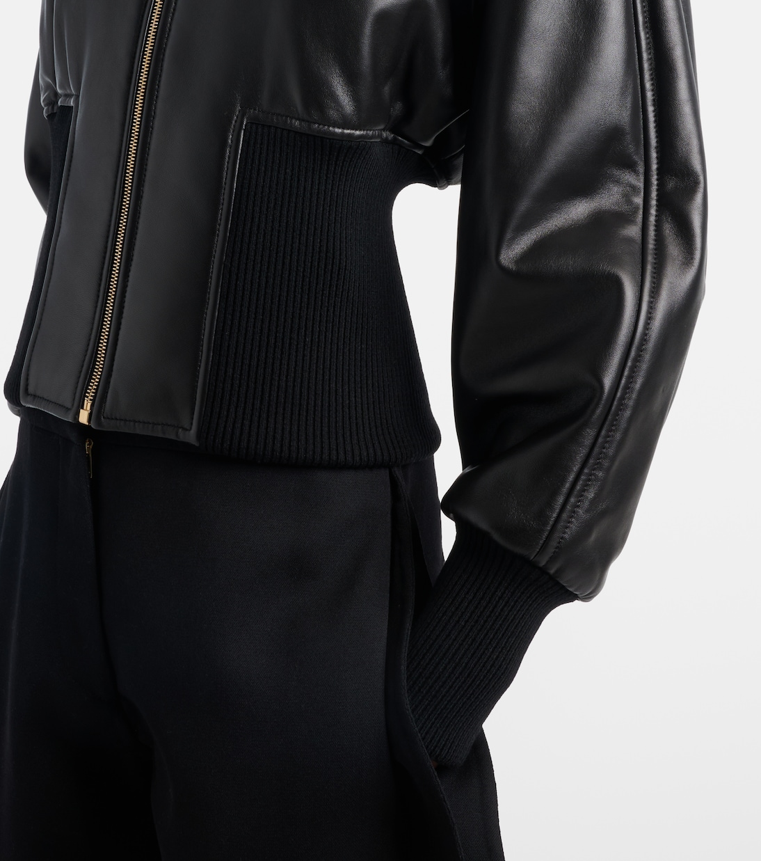 Leather bomber jacket | Alaïa