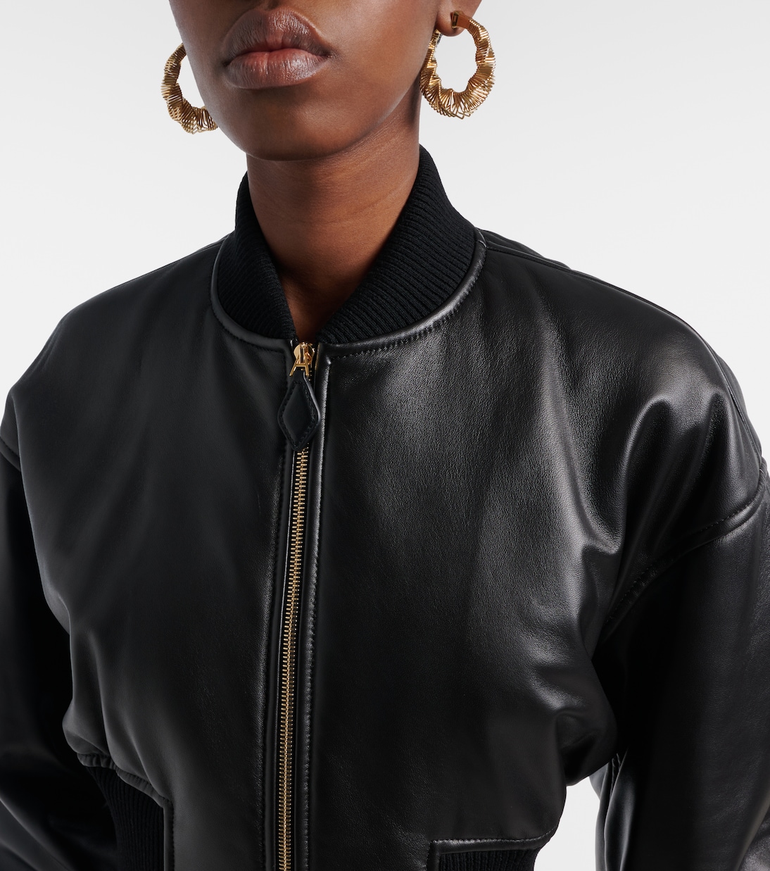Leather bomber jacket | Alaïa