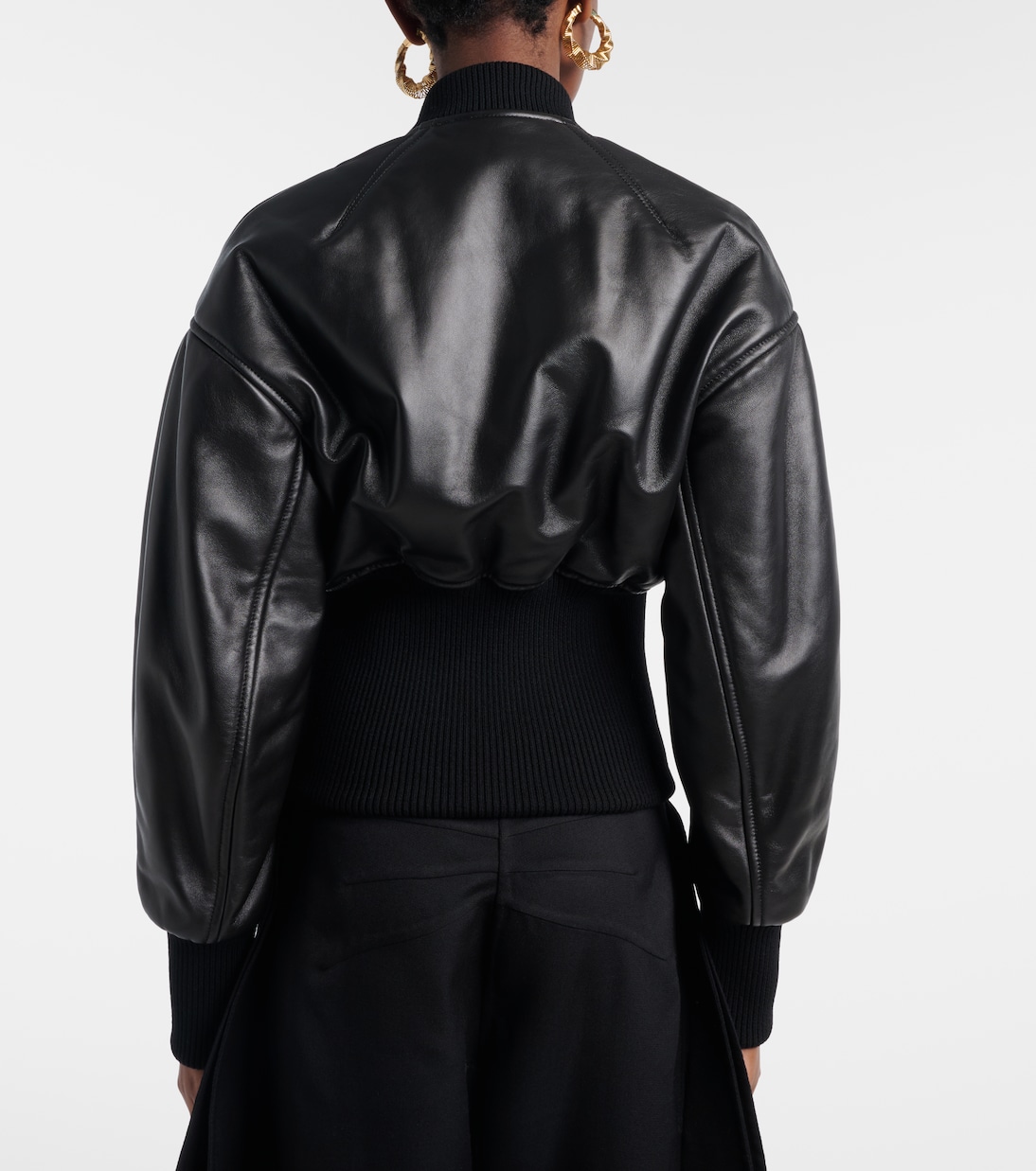 Leather bomber jacket | Alaïa