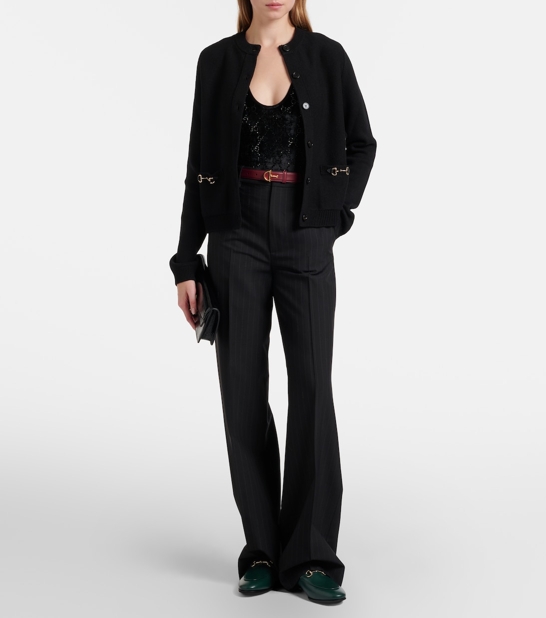 Horsebit wool and cashmere cardigan | Gucci