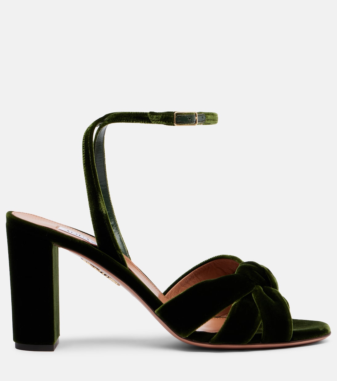 Sandalen Nina 85 aus Samt | Aquazzura