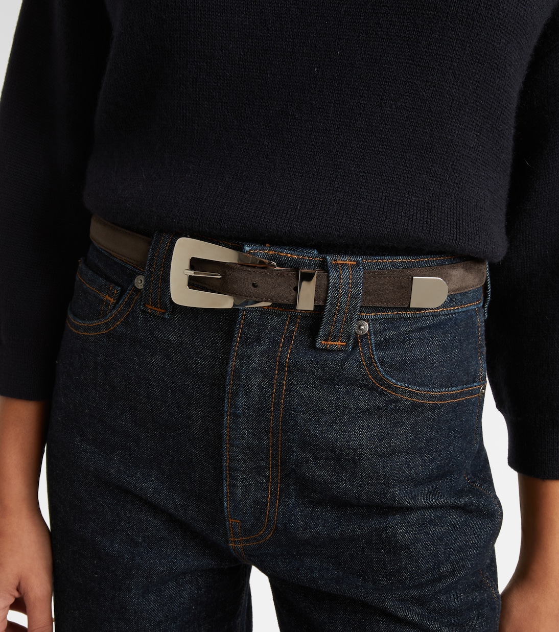 Lucca suede belt | Khaite