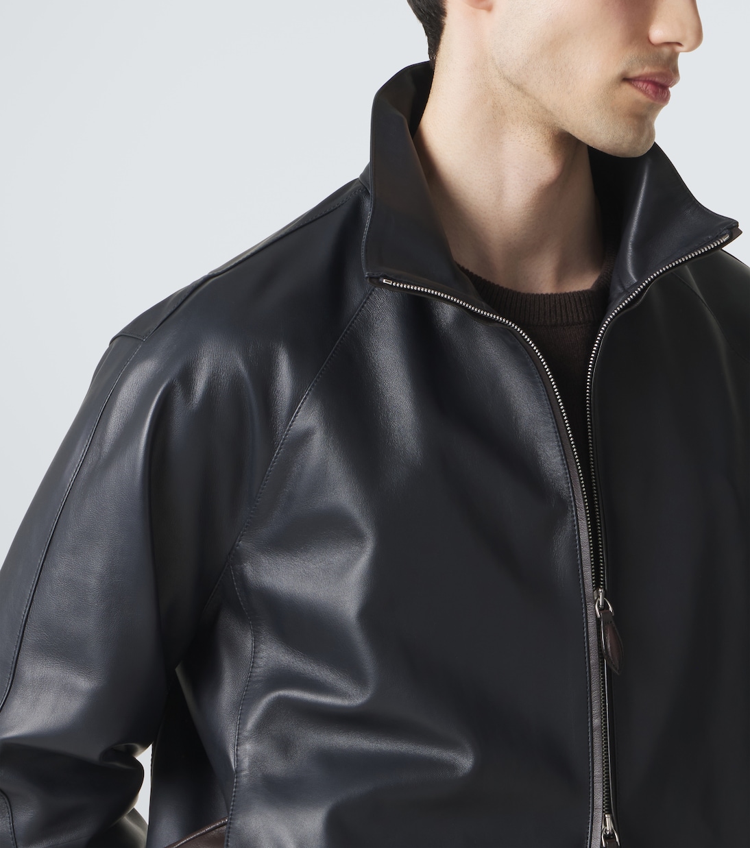Leather blouson jacket | Berluti