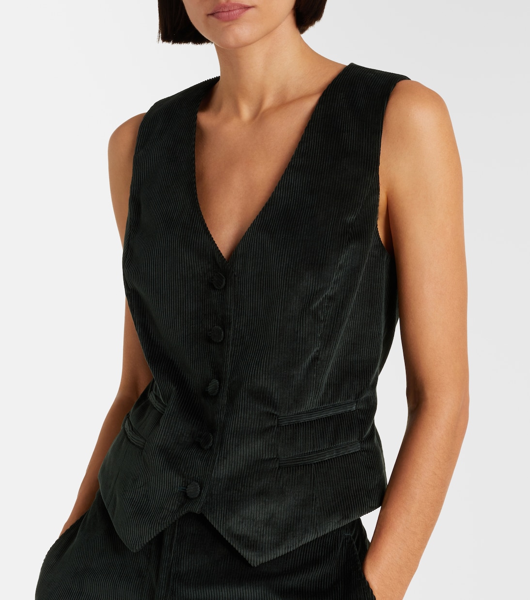 Coleridge棉质灯芯绒背心 | Gabriela Hearst