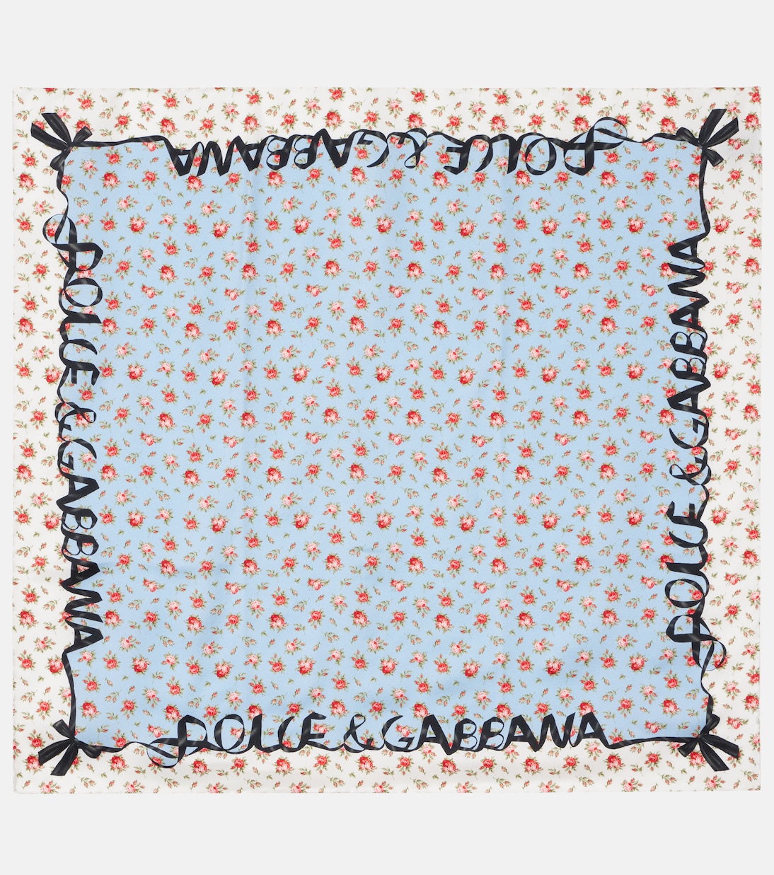 Floral silk twill scarf | Dolce&Gabbana