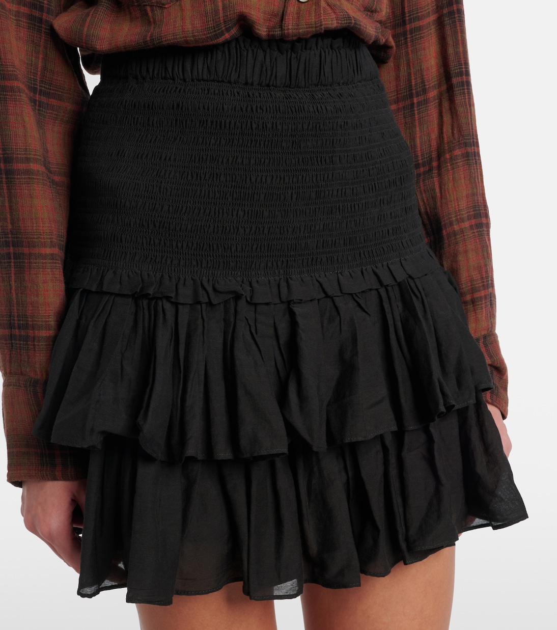 Naomi tiered cotton-blend miniskirt | Marant Etoile