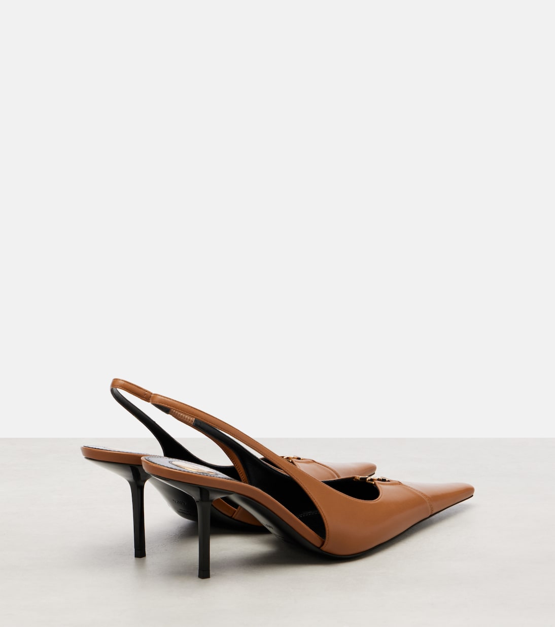 Babylone Breteuil leather slingback pumps | Saint Laurent