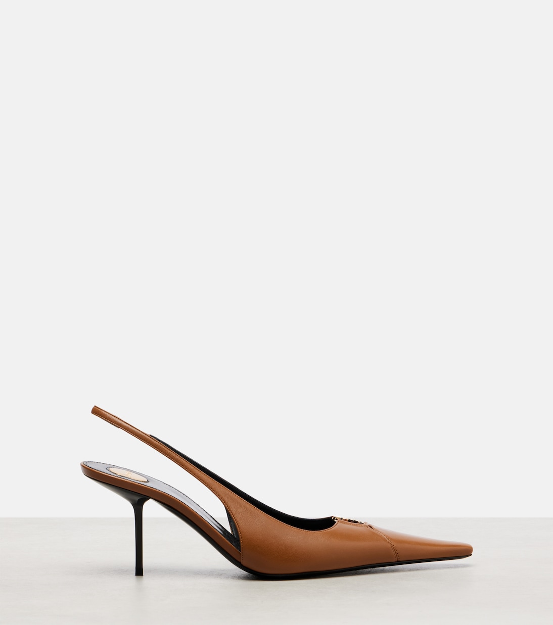 Babylone Breteuil leather slingback pumps | Saint Laurent