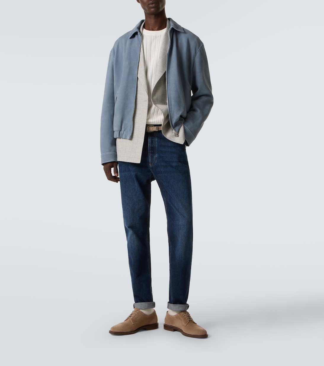 Jean slim à taille mi-haute | Brunello Cucinelli