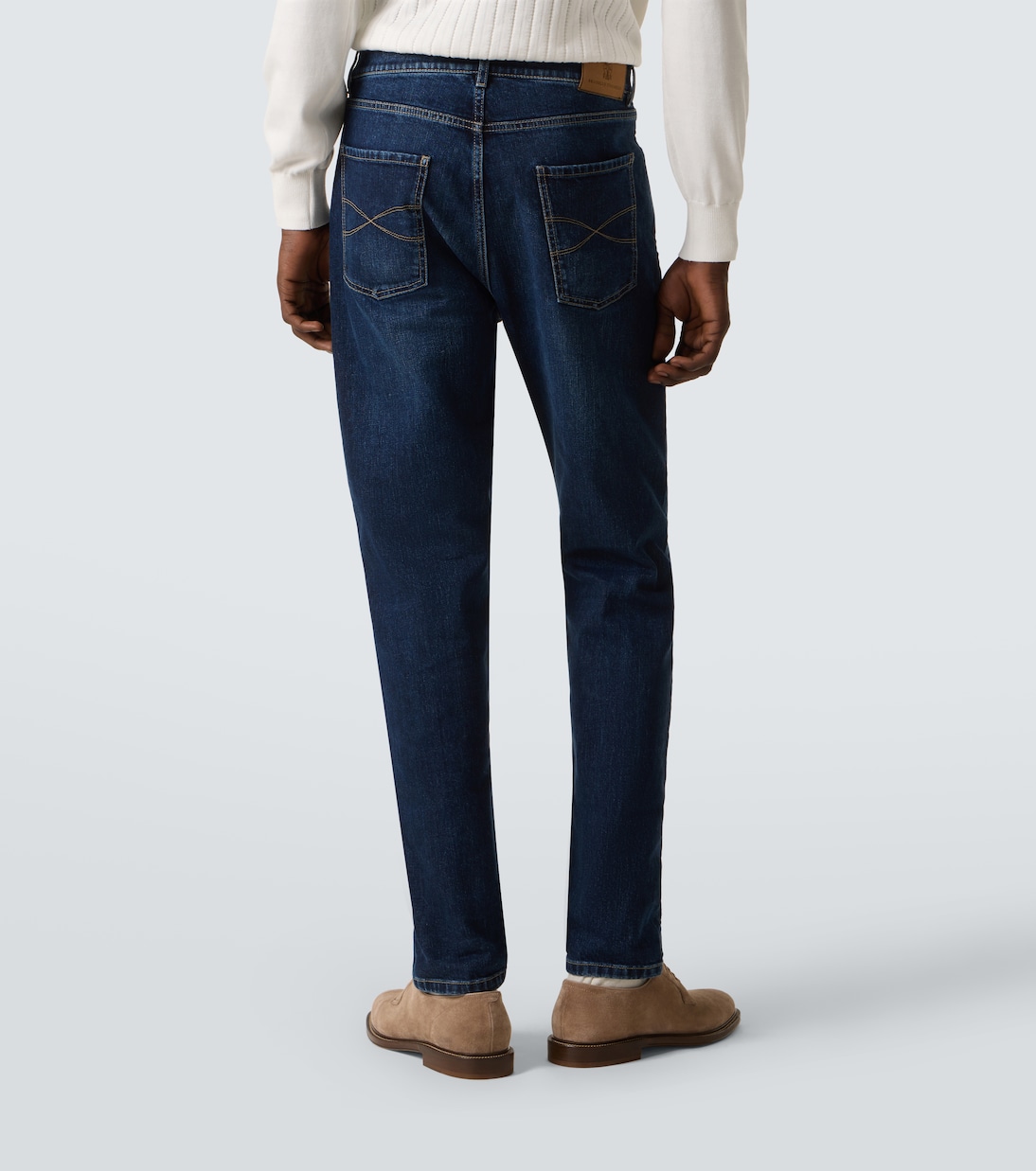 Jean slim à taille mi-haute | Brunello Cucinelli