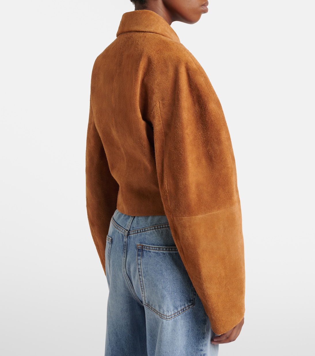 Cropped suede jacket | Róhe