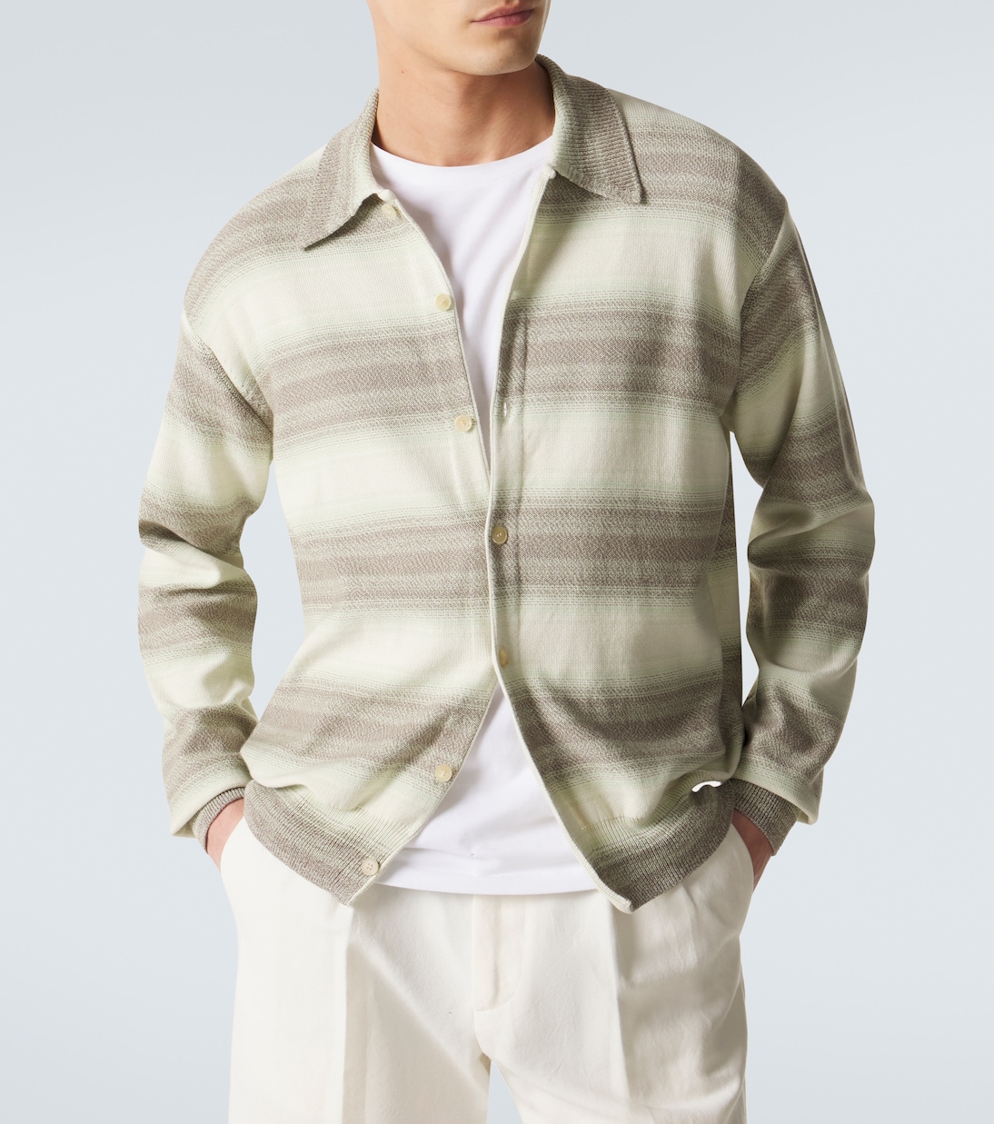 Cardigan aus Baumwolle und Seide | Auralee