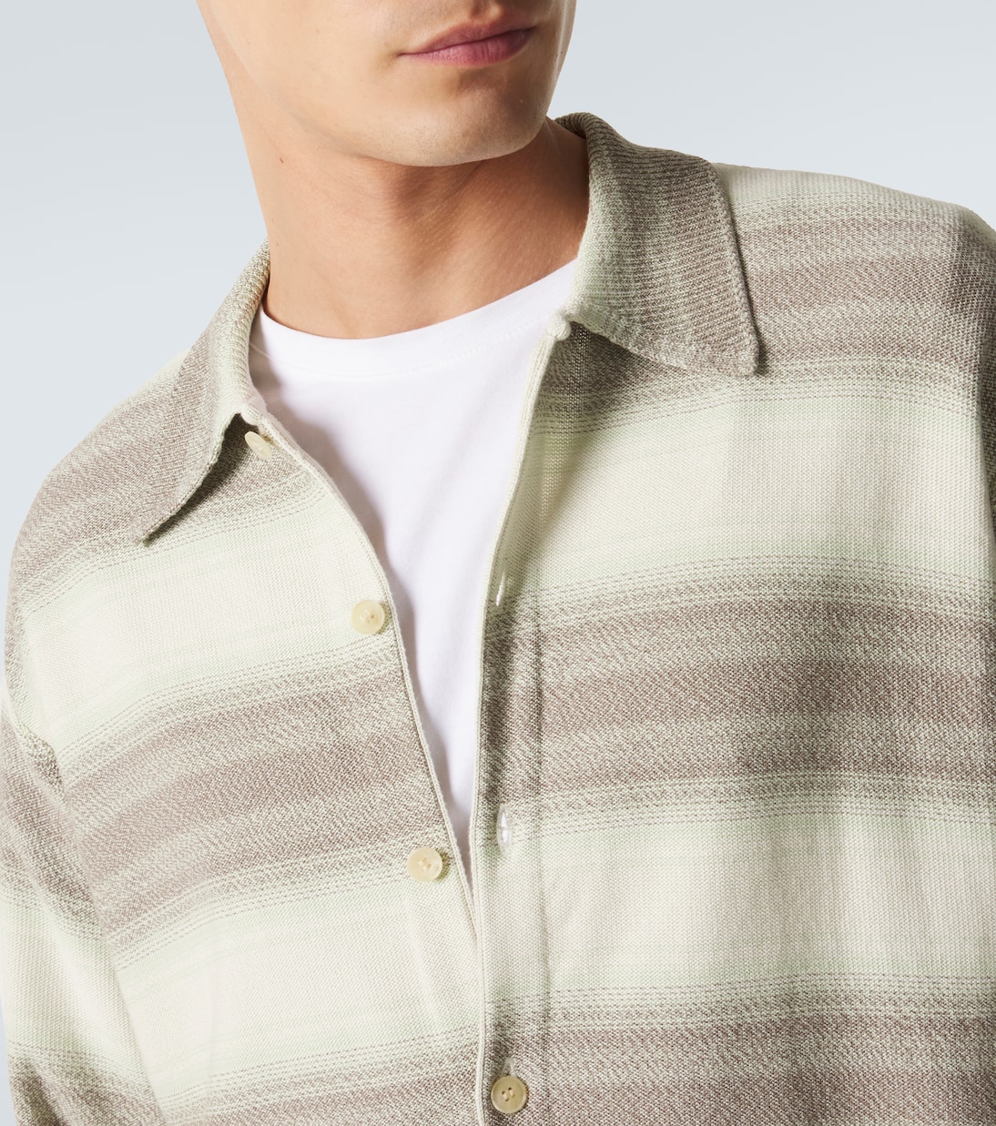 Cardigan aus Baumwolle und Seide | Auralee