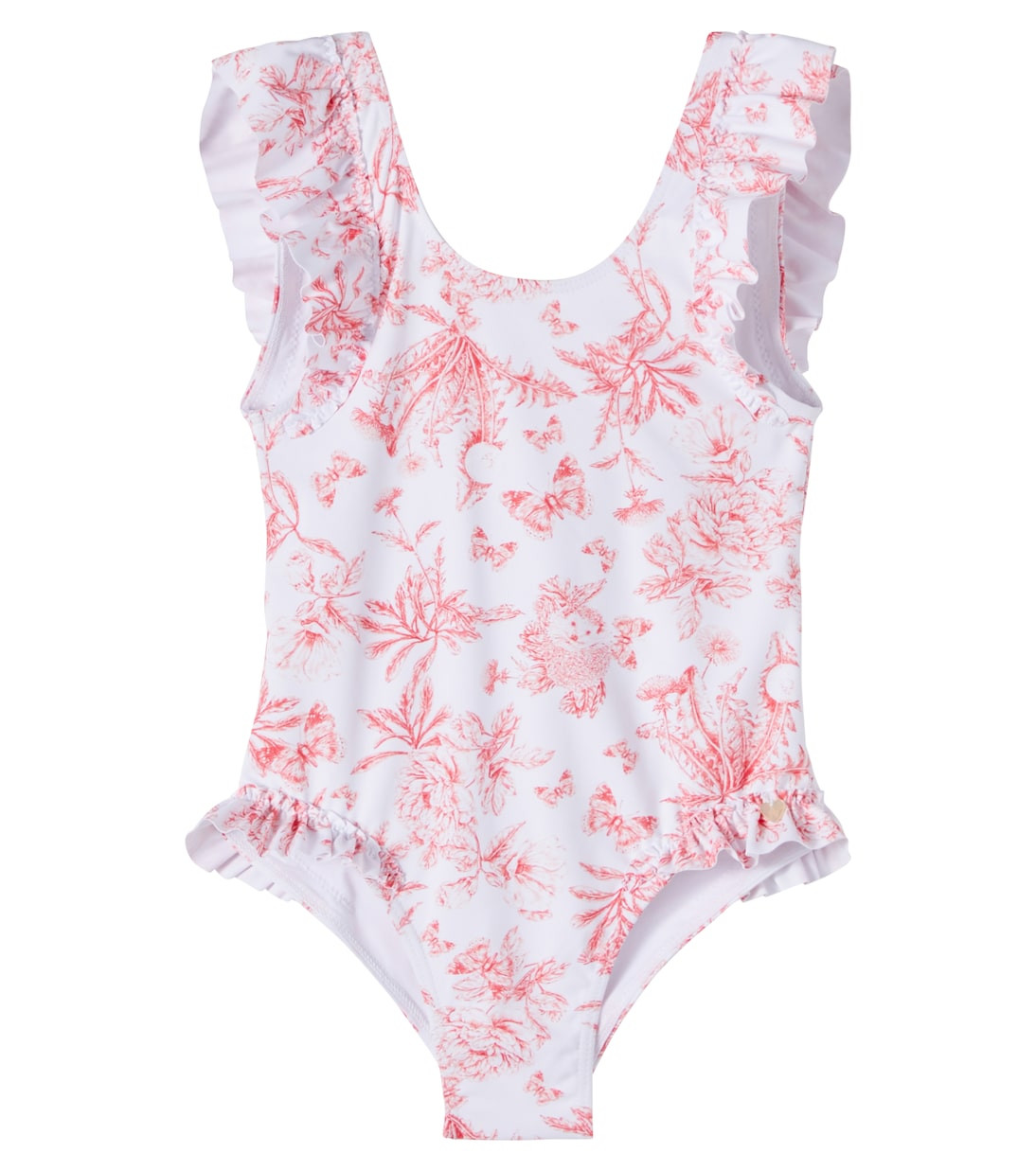 Floral ruffled swimsuit | Tartine et Chocolat