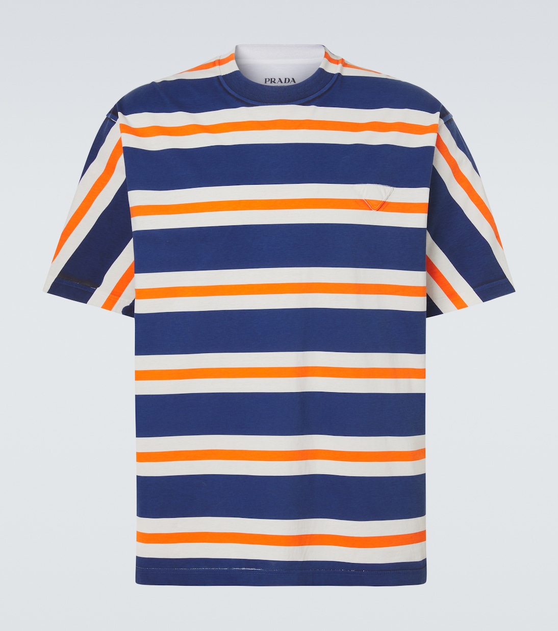 Striped cotton jersey T-shirt | Prada