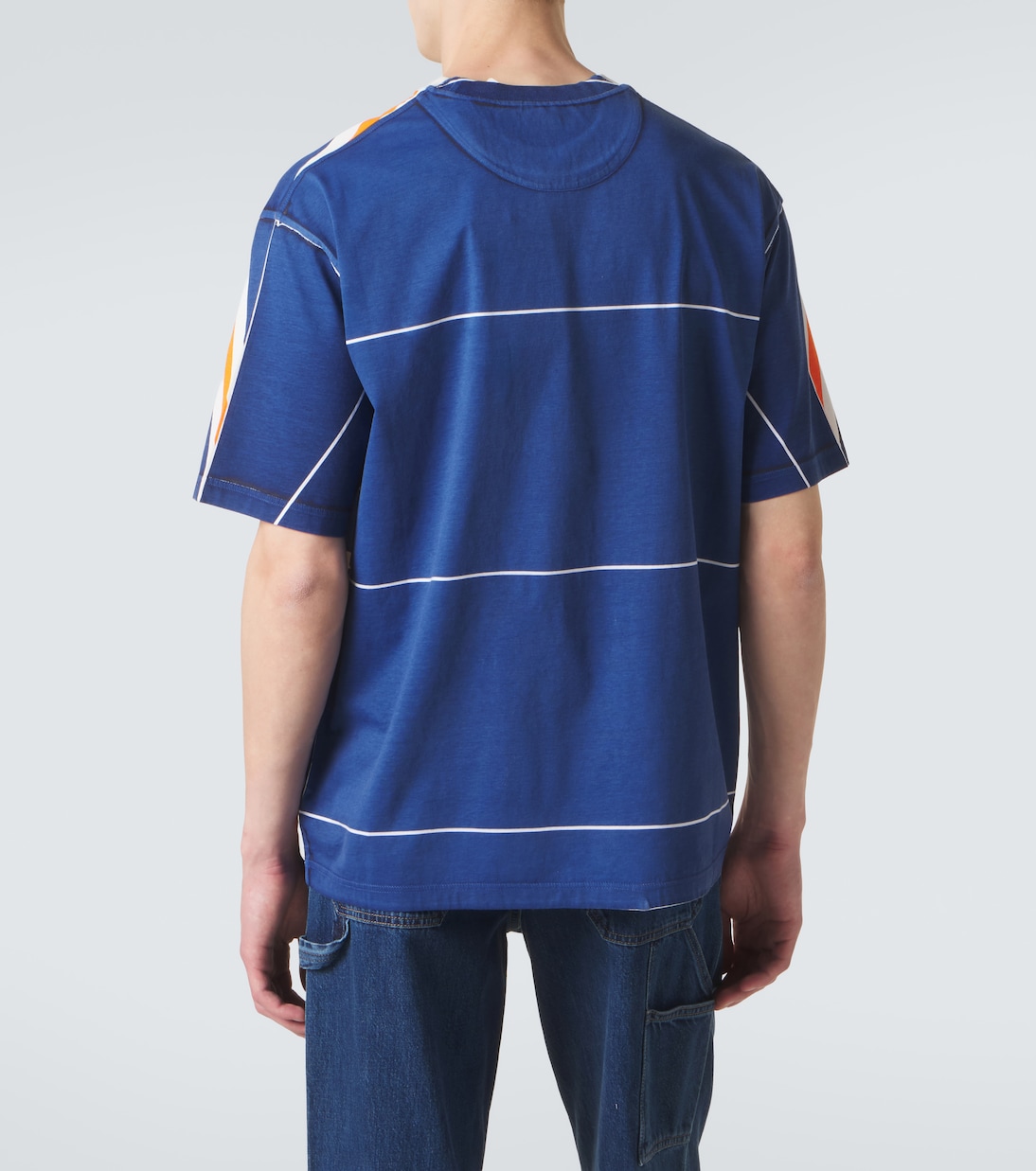 Striped cotton jersey T-shirt | Prada