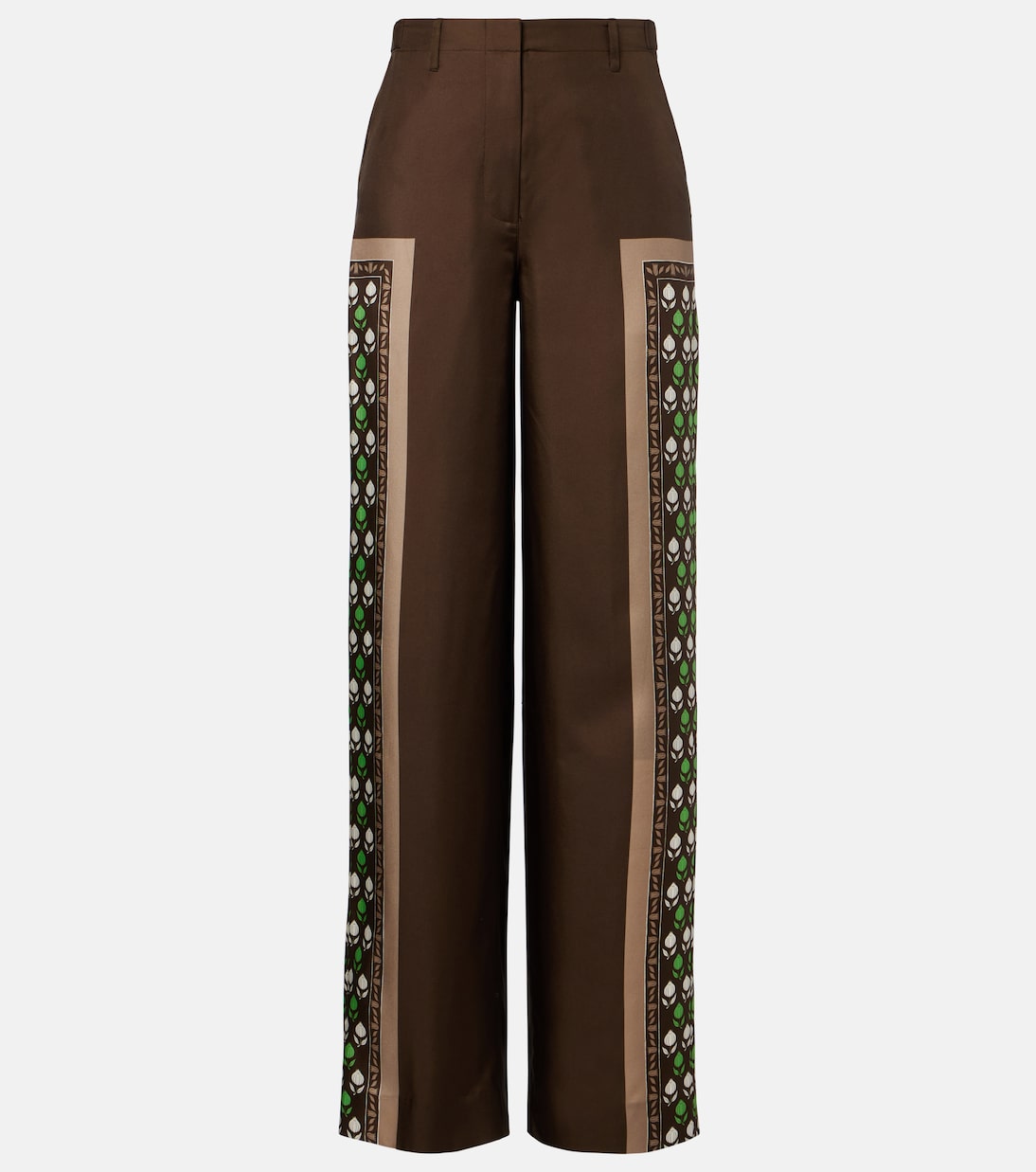 Printed silk twill palazzo pants | Tory Burch