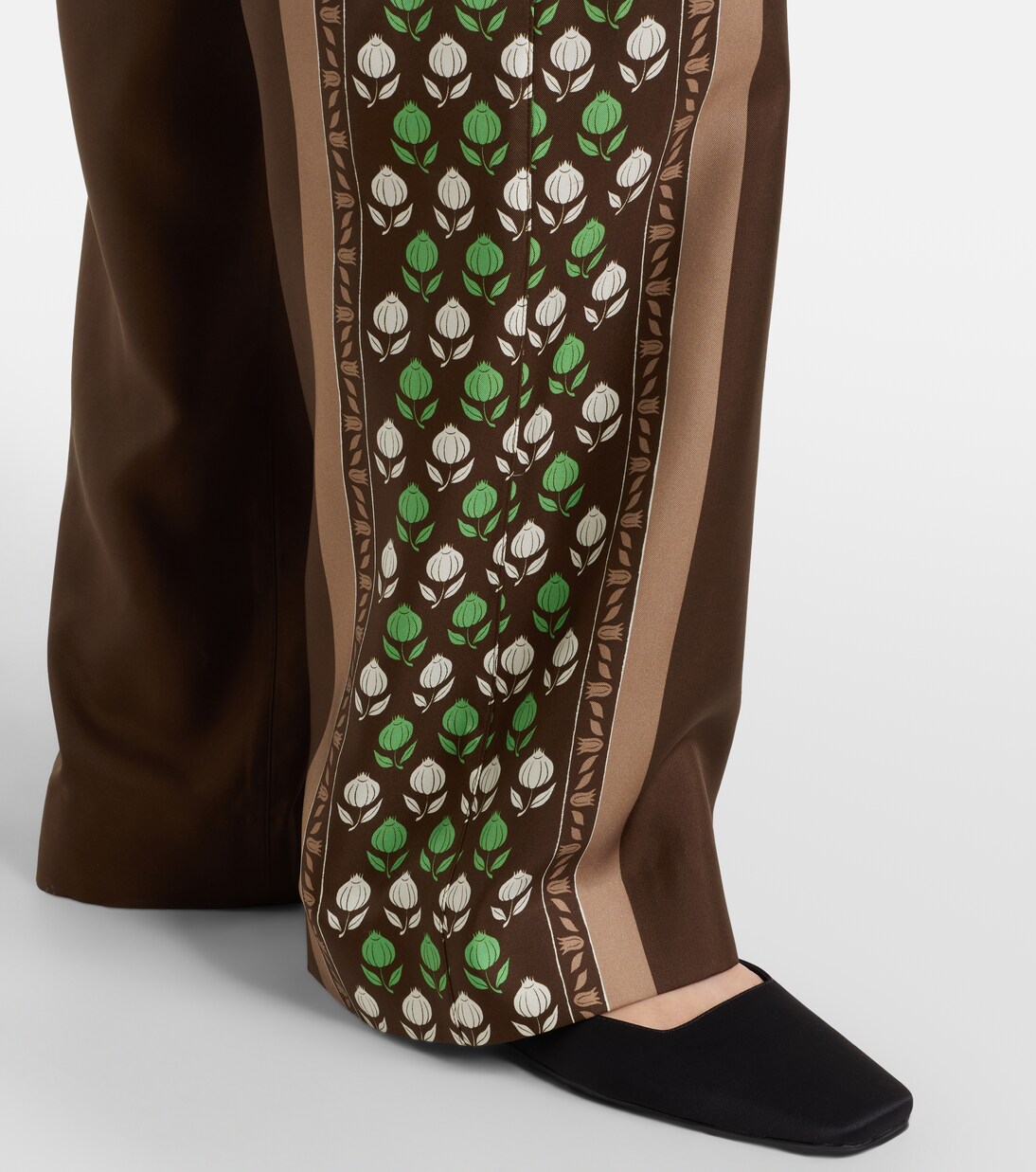 Printed silk twill palazzo pants | Tory Burch