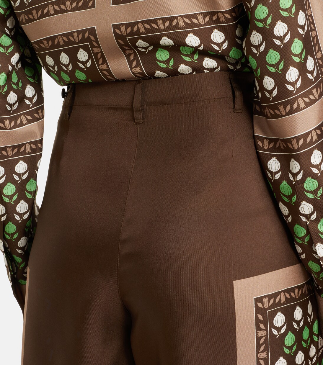 Printed silk twill palazzo pants | Tory Burch