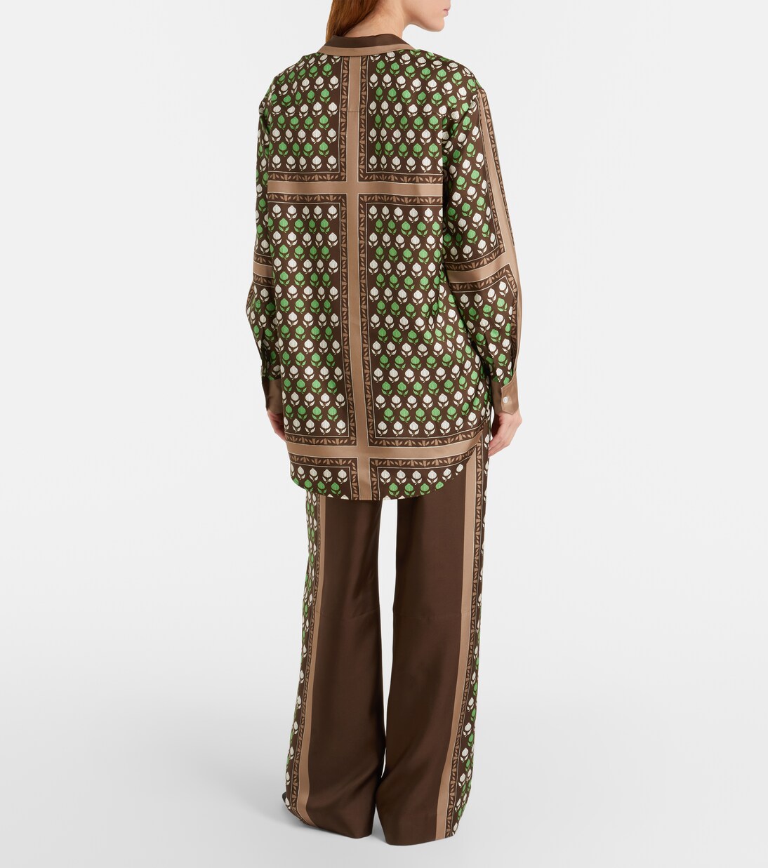 Printed silk twill palazzo pants | Tory Burch