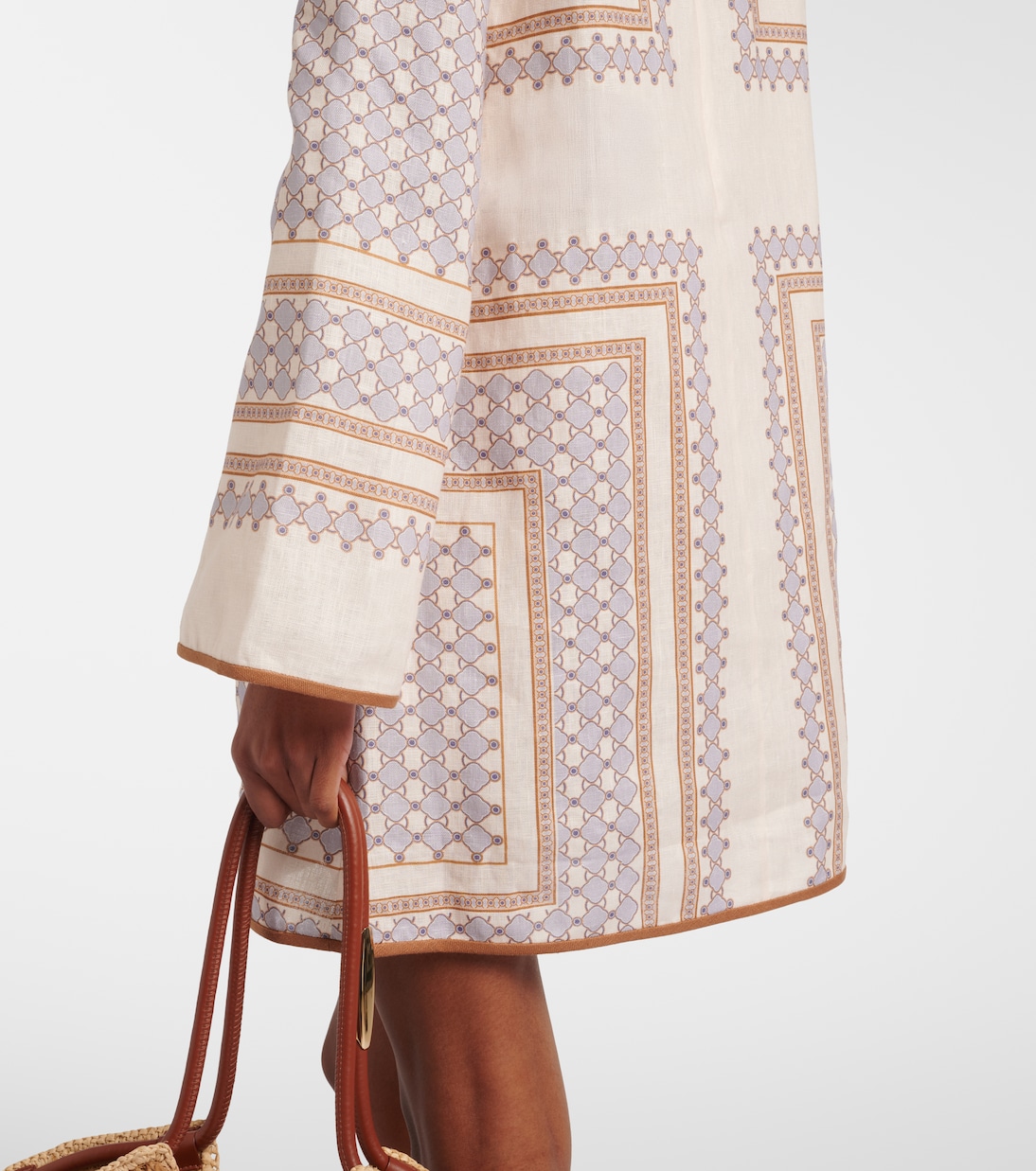 Printed linen minidress | Zimmermann