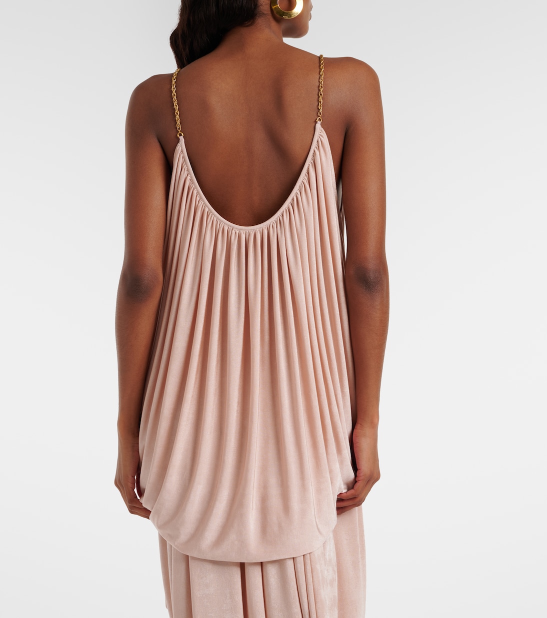 Chain-detail draped top | Xu Zhi