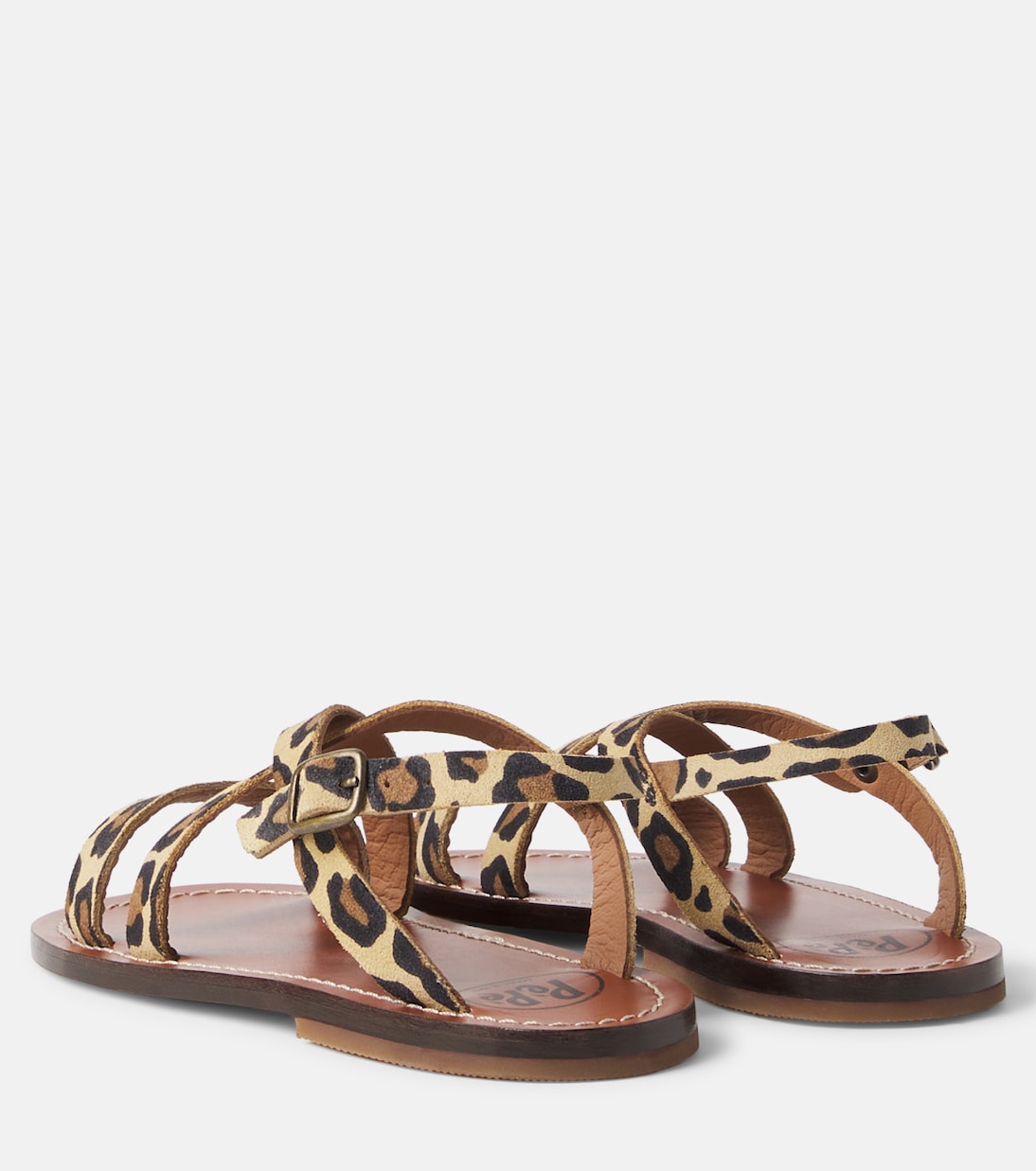 Leopard-print leather sandals | PèPè