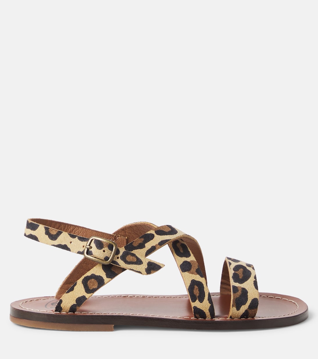 Leopard-print leather sandals | PèPè