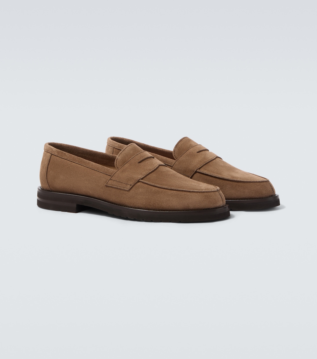 Suede penny loafers | Thom Sweeney