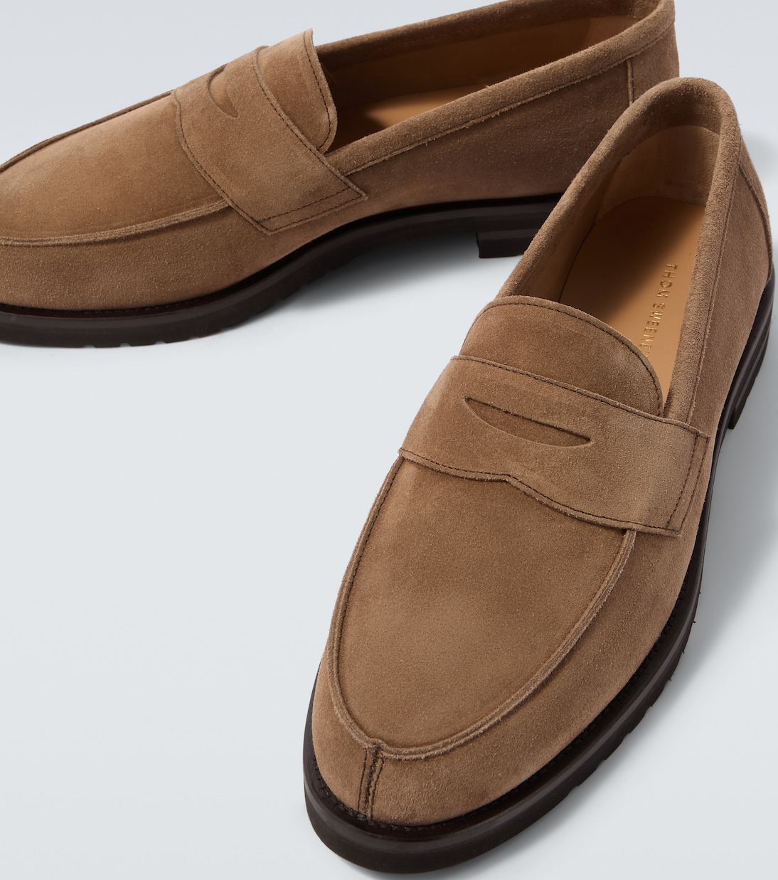 Suede penny loafers | Thom Sweeney