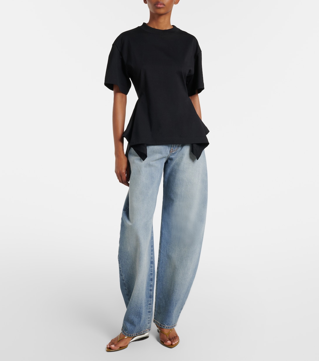 T-Shirt aus Baumwoll-Jersey | Alaïa