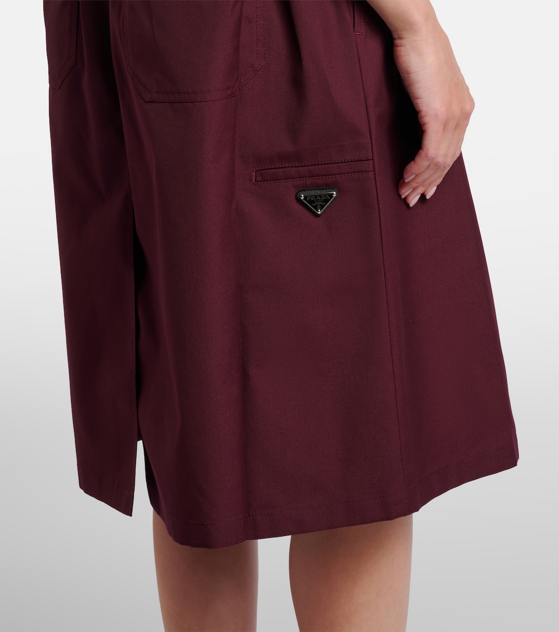 Midirock aus Popeline | Prada