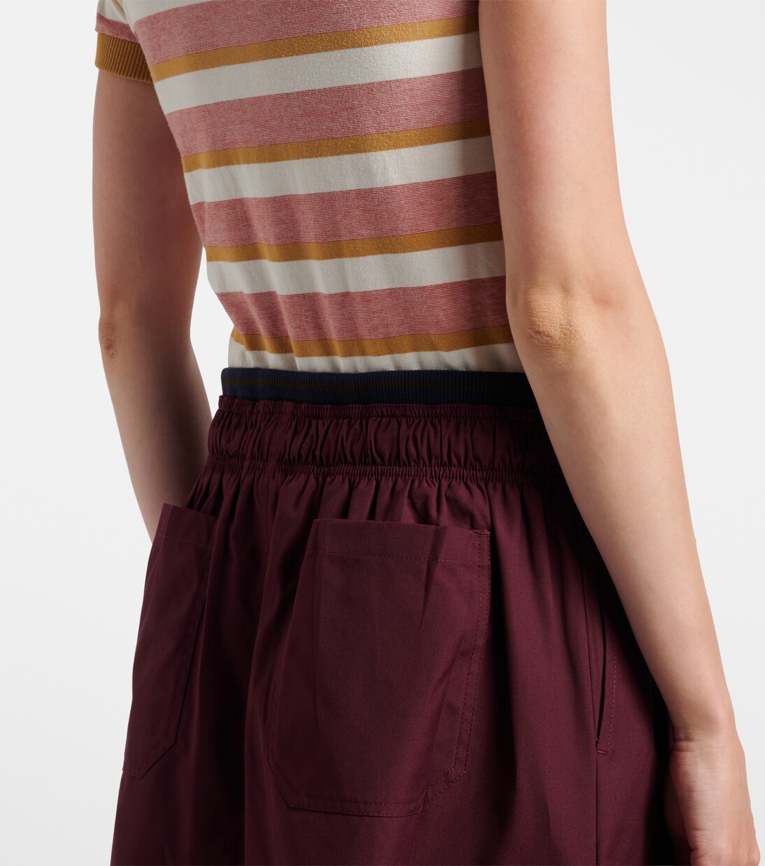 Midirock aus Popeline | Prada