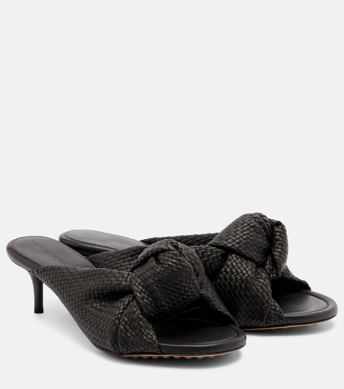 Cherry Intreccio leather sandals | Bottega Veneta